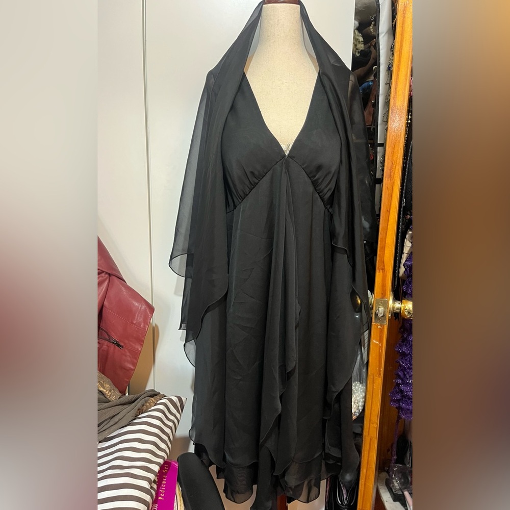 Vintage Miss Holy Harp black dress